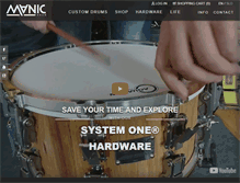 Tablet Screenshot of manicdrum.com